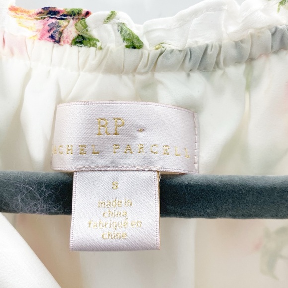 Rachel Parcell Women’s Floral Print Swiss Dot Dress Sz S  with Ruffle Hem - Picture 6 of 7